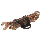 Набор ключей рожково-накидных 6 предметов 8-17 мм (желтый цинк) (736-078)*5/40