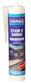 Герметик Krass для кухни и ванны бесцветный 115 мл*1 (9590402)