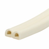 Уплотнитель D-профиль резин.белый (9х8мм) 100 м*6