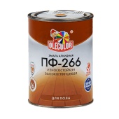 Эмаль ПФ-266 красно -коричневая  2,7 кг(ОLECOLOR)*6 (4300000274)