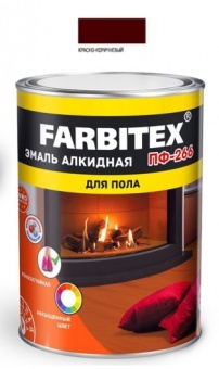 Эмаль ПФ-266 красно-коричневая алк.20 кг. FARBITEX (г.Воронеж)*1  (4300003211)