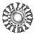 Щетка  метал. для болгарки  (УШМ) "ЕРМАК" 100мм/М22 (крученая тарелка) (656-049) 